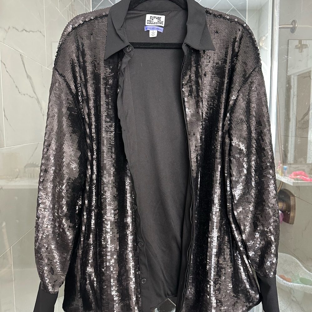 Women's Black Sequin Jacket